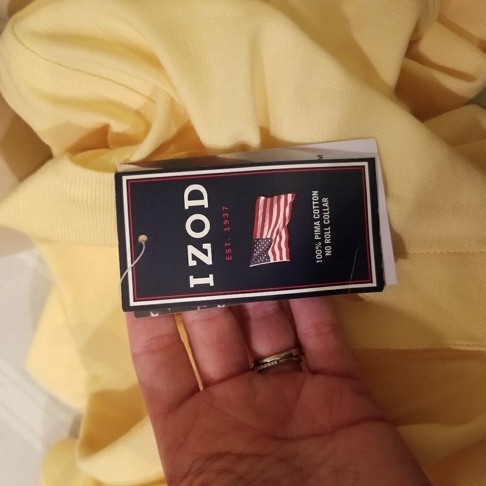 Izod NWT Yellow Polo Size M - Picture 3 of 4